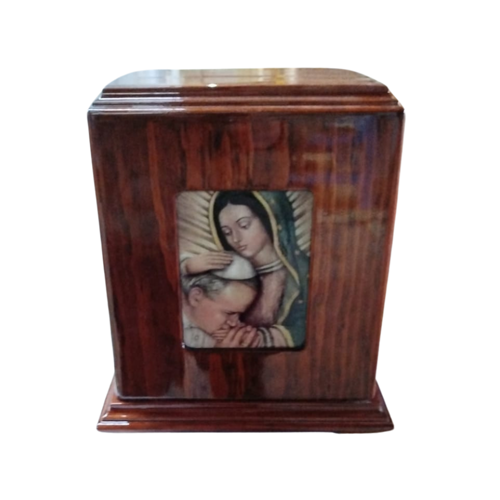 Urna Madera Papa Virgen
