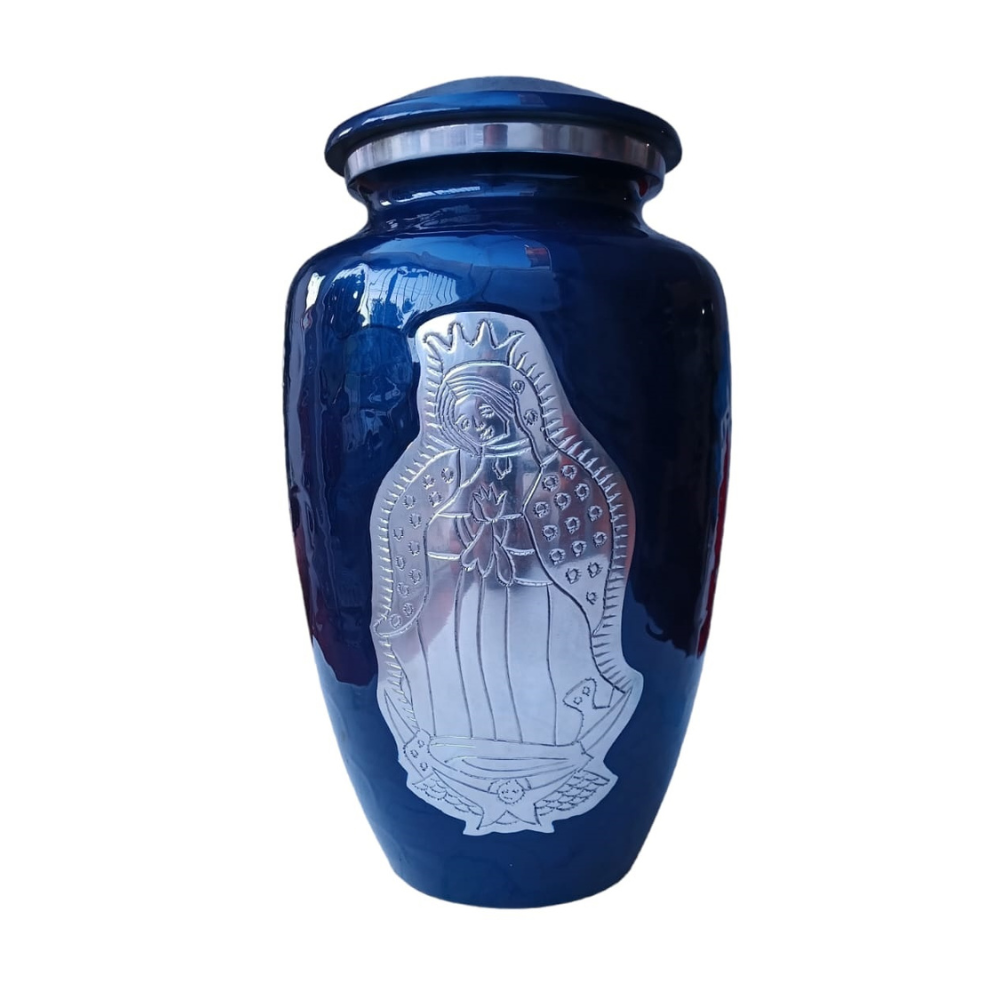 Urna Virgen de Guadalupe Azul